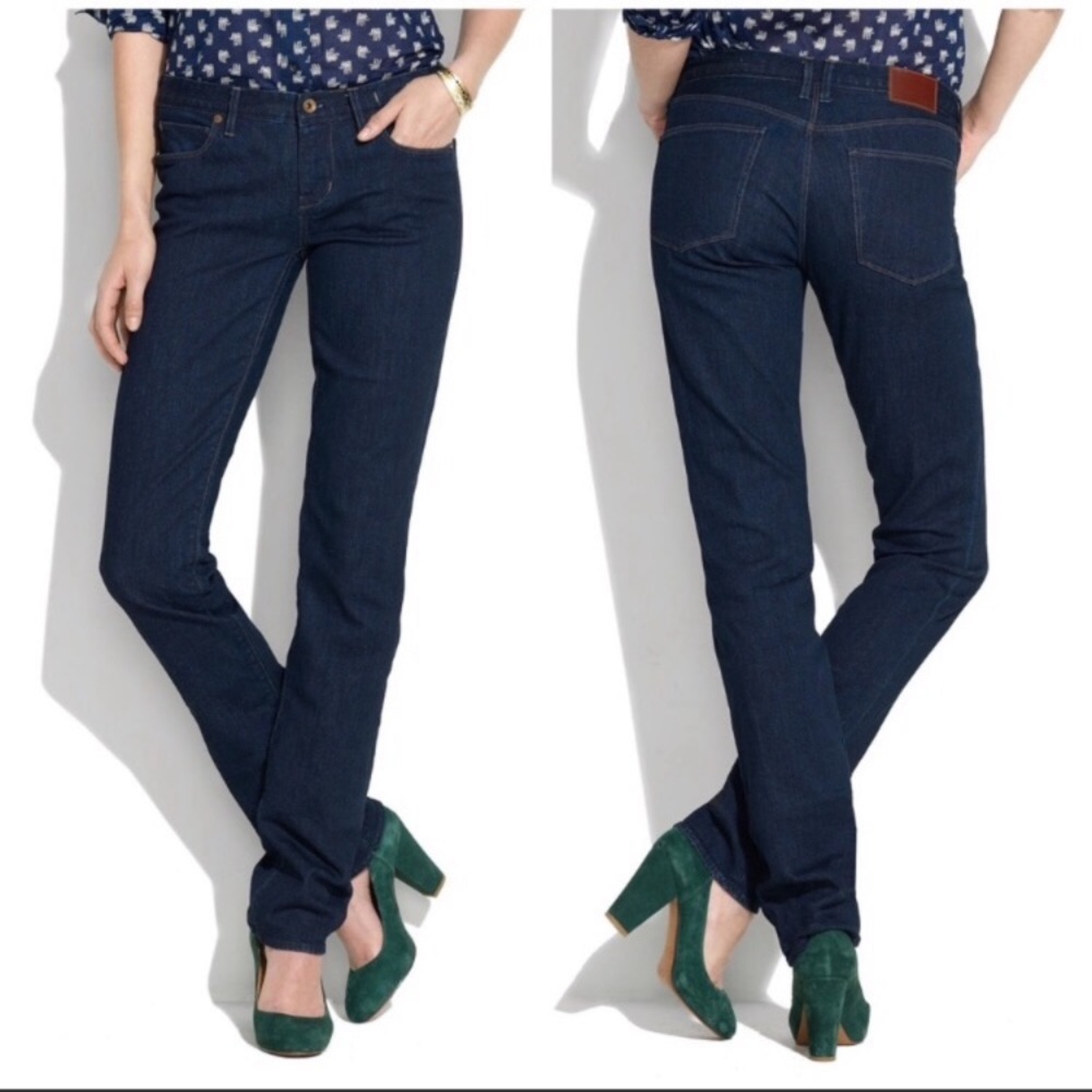 Madewell | Rail Straight Dark Wash Jeans